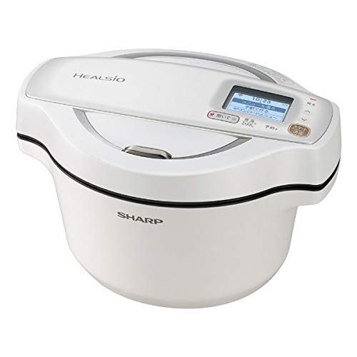 シャープ 水なし自動調理鍋 1.6L ホワイト系SHARP ヘルシオホットクック KN-HW16F-W