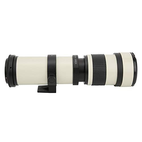 望遠鏡望遠レンズ、白420-800mm開口F/8.3-16フルマニュアル焦点