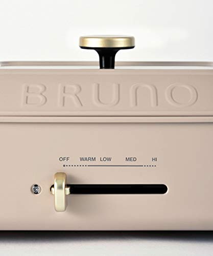 BRUNO ブルーノ コンパクトホットプレート 本体 プレート2種(たこ焼き