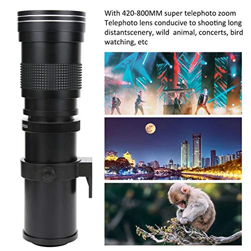 望遠レンズ、プロフェッショナル420？800mm F8.3？16ニコンFマウントカメラ用2Xテレコンバーター付きマニュアルフォーカスズームレンズ_3