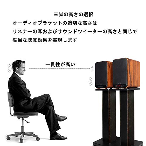 スピーカースタンド 木製 台型 高さ15cm 小型スピーカー用