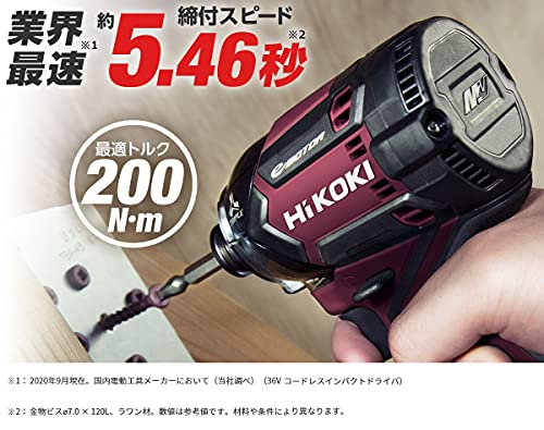 HiKOKI(ハイコーキ) 36Vインパクトドライバ WH36DC(2XPRS) フレア 