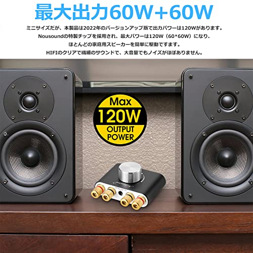Nobsound New NS-01G Pro パワーアンプ bluetooth 5.0 100W アンプ