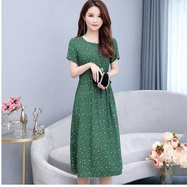 レトロ柄 ワンピース ワンピース レディース プリーツワンピース 半袖ワンピース 星柄 透け感 大人カジュアル 可愛い ラフ デイリー 大きの通販はau Pay マーケット ベースキャンプ