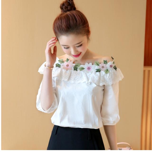 フェミニン ブラウス レーストップス ブラウス フリル ベルスリーブ 肩出し ガーリー 体型カバー 大きいサイズ レディース トップス 夏 の通販はau Pay マーケット ベースキャンプ