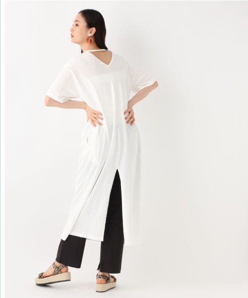 大きいサイズのレディースワンピース 大きいサイズ レディース ワンピース ロングワンピース 袖スリット サックワンピース ロング丈 の通販はau Pay マーケット ベースキャンプ