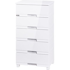 チェスト フィッツプラス プレミアム 5段 セラミックホワイト 奥41幅55