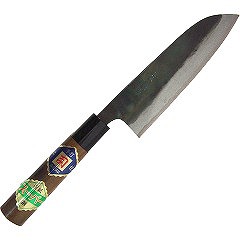 黒打 三徳包丁 クルミ柄 スーパー鋼 150mm(1本入)[包丁(調理器具)]