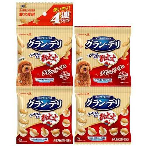 グラン デリ ワンちゃん専用おっとっと チキン ビーフ味 6g入 4連パック 32セット 犬のおやつ サプリメント の通販はau Pay マーケット 爽快ドラッグ