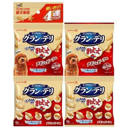 グラン デリ ワンちゃん専用おっとっと チキン ビーフ味 6g入 4連パック 16セット 犬のおやつ サプリメント の通販はau Pay マーケット 爽快ドラッグ