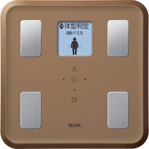 タニタ 体組成計 ヘルスメーター バックライト付 ブラウン BC-811-BR(1台)[体重計]