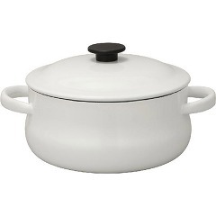 野田琺瑯 ルーク 深型キャセロール ホワイト 25cm(1コ入)[鍋]の通販は 11,000円