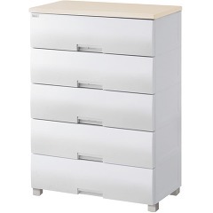 チェスト フィッツプラス 5段 メープル 奥行約41×幅75×高さ105cm F7505(1コ入)[収納]の通販は 14,351円