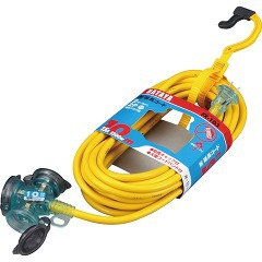 ハタヤ 防雨型延長コード 10m FX-103Y(1コ入)[ＯＡ商品]の通販は
