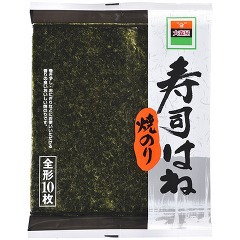 大森屋 寿司はね 焼のり(全形10枚入)[海苔・佃煮]
