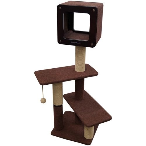 キャティーマン モダンルームスクラッチ ラージH120(1セット)[ペット用サークル・ケージ・ルーム・タワー]