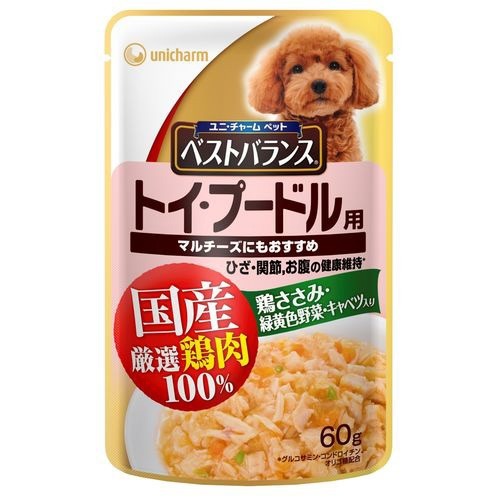 ベストバランス トイ プードル用 鶏ささみ 緑黄色野菜 キャベツ入り 60g 12袋セット ドッグフード ウェットフード の通販はau Pay マーケット 爽快ドラッグ