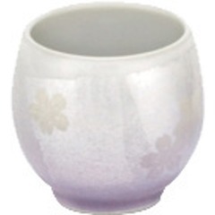 宇野千代の仏具揃え 九谷焼銀彩 淡墨の桜 湯呑(ゆのみ)(1コ入)[仏具 その他]
