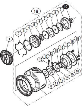 ●シマノ　13ステラSW 5000PG(030658)用 純正標準スプール (パーツ品番10HQA)　【キャンセル及び返品不可商品】 19,580円