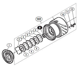 ●シマノ　14ステラ3000HG(032478)用 純正標準スプール (パーツ品番10R6W)　【キャンセル及び返品不可商品】