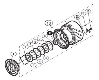 ●シマノ　14ステラ4000(032492)用 純正標準スプール (パーツ品番10R66)　【キャンセル及び返品不可商品】