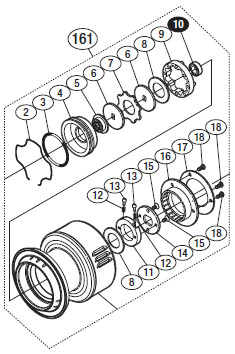 ●シマノ　15 ツインパワーSW 6000PG (033192)用 純正標準スプール (パーツ品番13CB0)　【キャンセル及び返品不可商品】