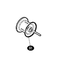 ●シマノ　16 スティーレ 100XG (8.0) 右ハンドル (035264)用 純正標準スプール (パーツ品番13AV4)　【キャンセル及び返品不可商品】