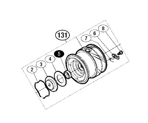 ●シマノ　16 ヴァンキッシュ C2000HGS (034984)用 純正標準スプール (パーツ品番1029N)　【キャンセル及び返品不可商品】
