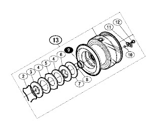 ●シマノ　16 ヴァンキッシュ 4000HG (035073)用 純正標準スプール (パーツ品番1029P)　【キャンセル及び返品不可商品】