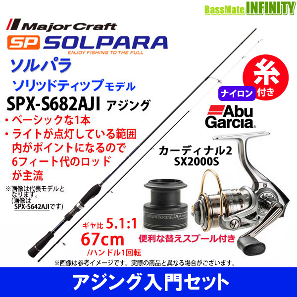 ナイロン1号100m糸付き メジャークラフト ソルパラ Spx S6aji アジング アブガルシア Abu カーディナル2 Sx00sの通販はau Pay マーケット バスメイトインフィニティ
