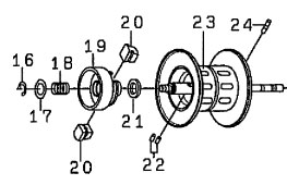 ○ダイワ タトゥーラ103XH-TW(4960652939614)用 純正標準スプール