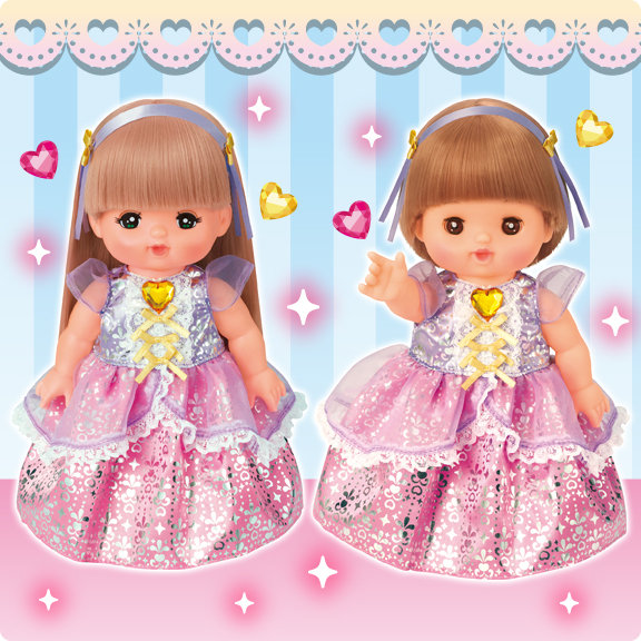 メルちゃん きせかえセット ハートのキラキラドレス 【着せ替え人形用 
