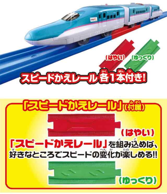 プラレール S 16 レールで速度チェンジ E5系 新幹線 はやぶさ 電車本体 車両単品 編成車両 鉄道玩具 タカラトミー の通販はau Pay マーケット ユウセイ堂