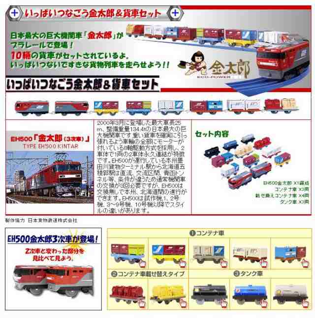 タカラトミー いっぱいつなごう金太郎＆貨車セット - レールトイ