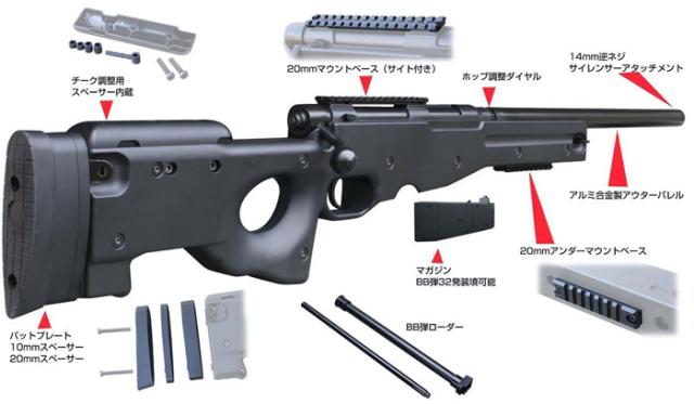 クラウンモデル エアーコッキング ボルトアクション タイプ96 シニア Type96 スナイパーライフル エアーガン エアガン の通販はau Pay マーケット ユウセイ堂