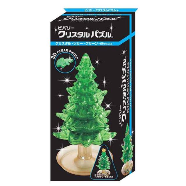 クリスタルパズル クリスタル ツリー グリーン 立体パズル ビバリー の通販はau Pay マーケット ユウセイ堂