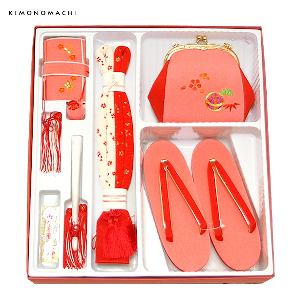 七五三 小物セット 桃色 毬の刺繍 お正月にも 箱迫 バッグ 草履 帯締め 末広 お守り 七五三小物 女児小物 箱迫セット 送料無料 の通販はau Wowma 京都きもの町