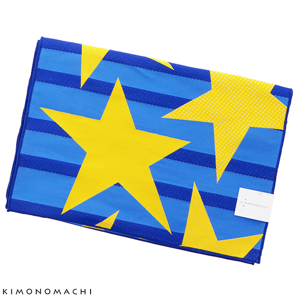 京都きもの町オリジナル 浴衣帯単品「青色 ストライプスター」 兵児帯 日本製 ポリエステル ゆかた帯ss2403ohs70ss2406ohs70の通販は 4,566円