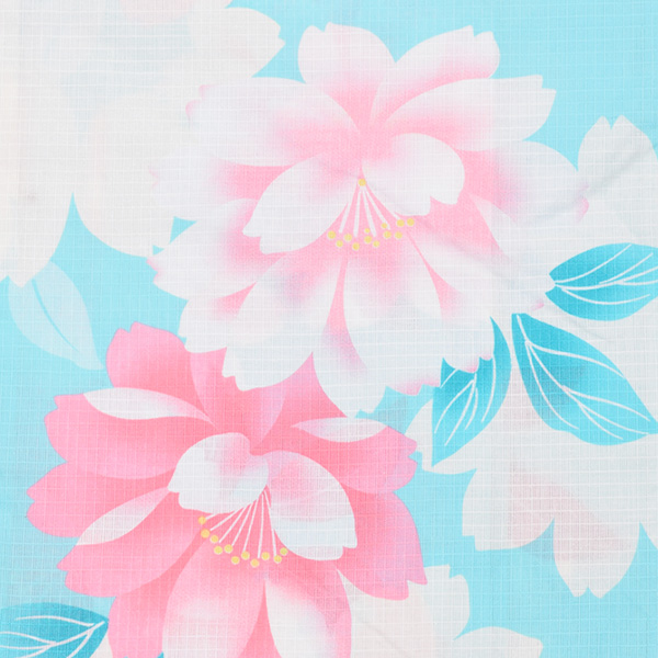 変わり織り 女性浴衣単品 アクアマリン 花 花火大会 夏デートに ボヌールセゾン フリーサイズ 綿浴衣 6cb 36 の通販はau Pay マーケット 京都きもの町