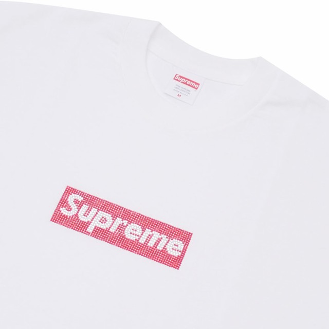 supreme swarovski box logo tee