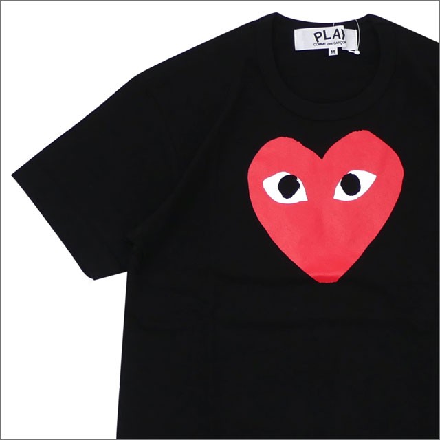 black and red comme des garcons shirt