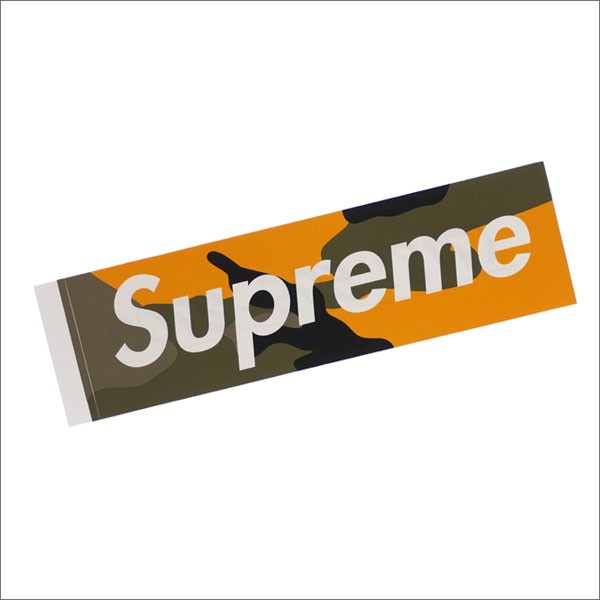 supreme yellow camo box logo