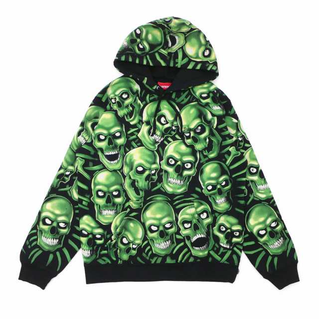 supreme skull pile hooded