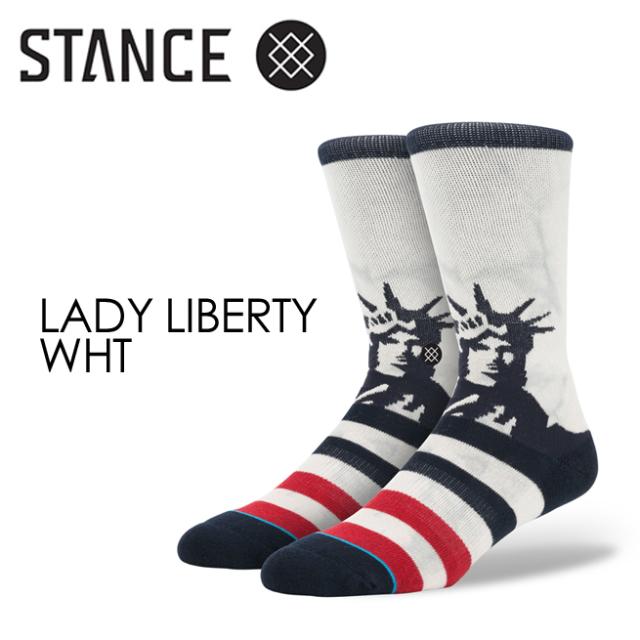 Stance スタンス Stance Socks ソックス 靴下 Lady Liberty Whtの通販はau Pay マーケット サーフィン スケートボード横乗り系の専門ショップ サーファーズガイド
