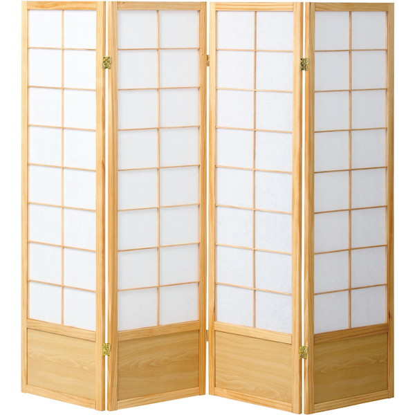 弘益 JP-S150-4(NA) 和風衝立4連 ナチュラル メーカー直送の通販は