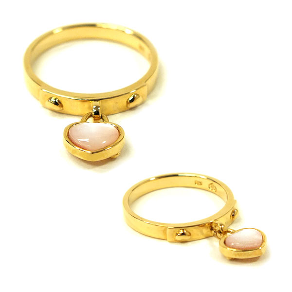 サマンサティアラ K18YG Pシェル イエローゴールド ピンクシェル 9号 ダイアモンド 指輪 リング サマンサティアラ K18YG Pシェル イエローゴールド ピンクシェル 9号