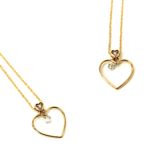 サマンサティアラ Samantha Tiara　K18WG Dia ハートモチーフ ダイヤモンド ネックレス 2013 新作 サマンサティアラ Samantha Tiara K18WPG Dia ハートシェイプ