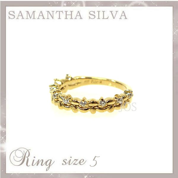 サマンサタバサ アクセサリー Samantha Silva サマンサシルバ SV CZ(CR) ストーンリング 5号 指輪 リングの通販は