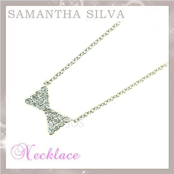 サマンサタバサ アクセサリー Samantha Silva サマンサシルバ リボン ネックレスの通販は