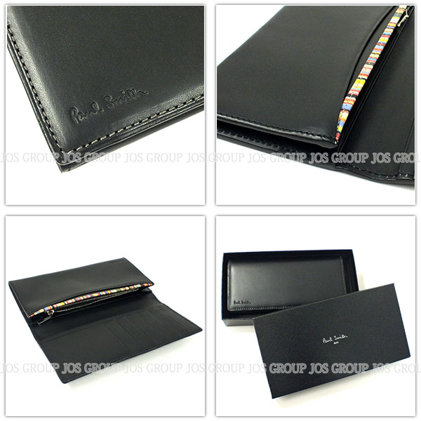 ポールスミス 財布 メンズ Paul Smith オールドレザー かぶせ長財布